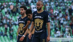 Jugadores de Pumas en lamento en el TSM