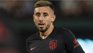 Héctor Herrera durante un partido con el Atleti