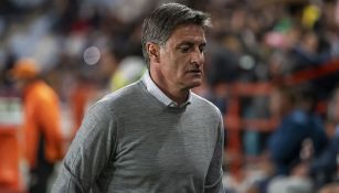 Míchel, durante el partido contra Pachuca