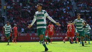 Diego Valdés, durante el partido ante Toluca