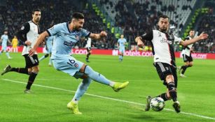 Héctor Herrera, durante el partido ante Juventus