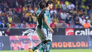 Macías, en el partido ante Morelia