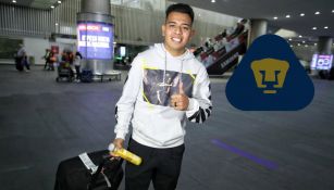 Sebastián Saucedo llegando a México