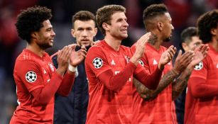 Jugadores del Bayern Múnich durante el partido ante Tottenham