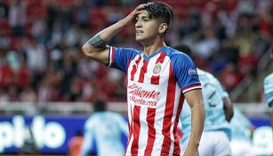 Pulido, en lamento en un partido de Chivas