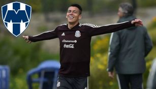 Héctor Moreno, en una práctica del Tri