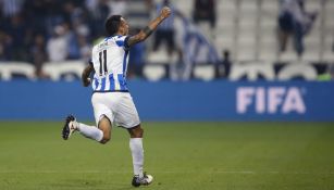 Leonel Vangioni celebrando su gol ante Al-Sadd