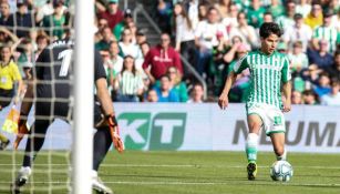 Lainez, en un partido del Betis