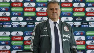 Tata Martino en su presentación como DT del Tri