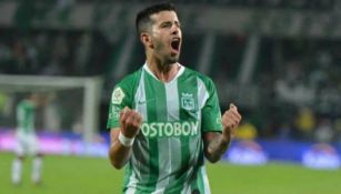 Ceppelini festeja una anotación con Atlético Nacional 