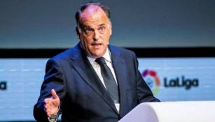 Javier Tebas, en conferencia de prensa