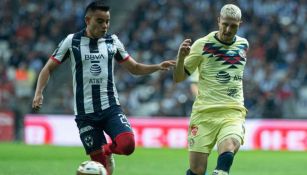 Acción de la Final de Ida entre Rayados y América