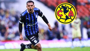 América: Jesús Escoboza celebra un gol con Gallos Blancos