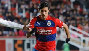 JJ Macías en un amistoso con Chivas