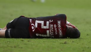 Jesús Angulo en lamento durante un partido del Atlas