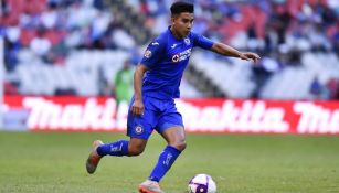 Pol Fernández, en un partido del Cruz Azul