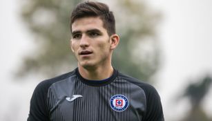 Sebastián Jurado en entrenamiento con Cruz Azul