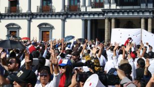 La protesta de los estudiantes de la UAN