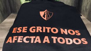 Playera de Atlas para erradicar grito homofóbico