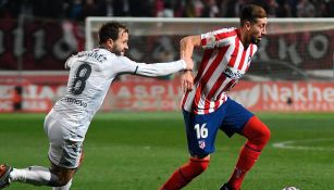 Héctor Herrera frente a  Antonio Martínez en Copa del Rey 