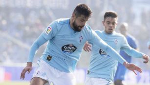 Araujo en un partido con el Celta