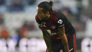 Ricardo Álvarez, durante el juego ante Pachuca 