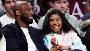 Kobe y Gigi en un juego de la NBA