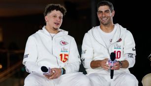 Mahomes y Garoppolo, en conferencia de prensa 