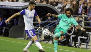 Marcelo en el partido ante el Real Zaragoza