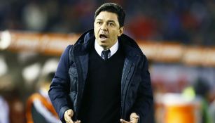 Marcelo Gallardo durante un juego de River Plate