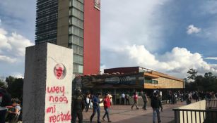 Estudiantes marcharon a rectoría para protestar por acoso sexual en la UNAM