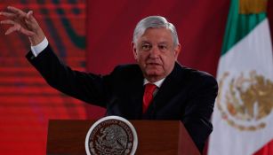 AMLO en una conferencia de prensa