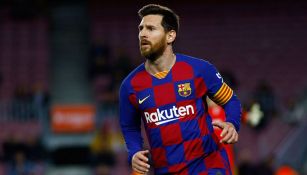 Messi en un juego con el Barcelona