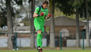 Sebastián Jurado, en el partido de Sub 20