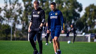 Chicharito no ha entrenado al parejo con Galaxy