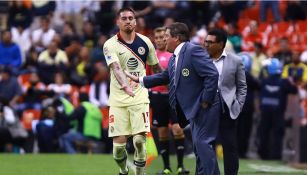 Nico y Miguel Herrera, durante un partido