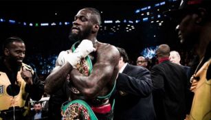 Deontay Wilder tras ganar un combate