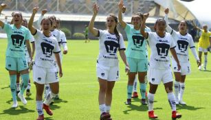 Jugadoras de Pumas tras un partido