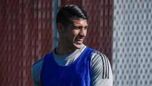 Alan Pulido en un entrenamiento con  Sporting de Kansas City