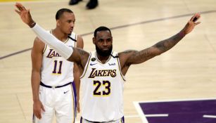 LeBron James durante un partido de los Lakers