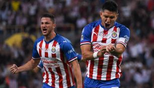 Molina celebra su gol en el Clásico Tapatío