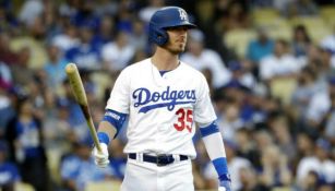 Cody Bellinger en juego contra los Padres de San Diego