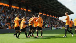 Barnet FC en un festejo de gol