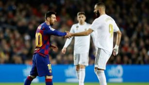 Messi y Benzema en El Clásico 