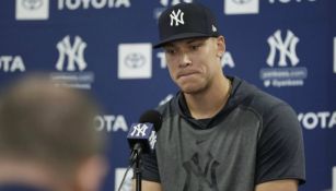 Aaron Judge, durante una conferencia