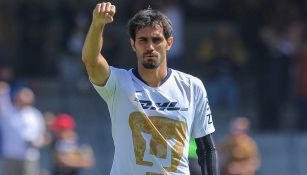 Arribas, en un partido de Pumas