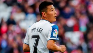 Wu Lei, en un juego con el Espanyol