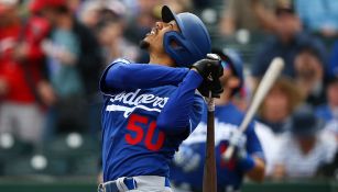 Mookie Betts, en los entrenamientos primaverales con los Dodgers