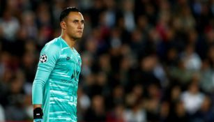 Keylor Navas defendiendo el arco del PSG 