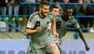 Gignac y Benjamin Mendy en su paso por el Marsella